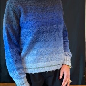 American Eagle Outfitters Ombre Blue Sweater